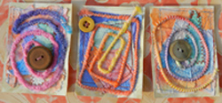 ATCs yarn and buttons