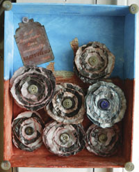wall art from recycled materials
