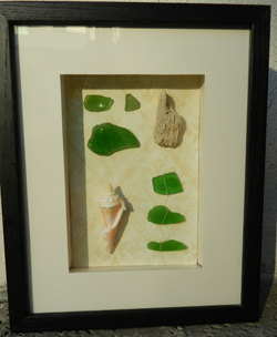 shell collage using wallpaper sample