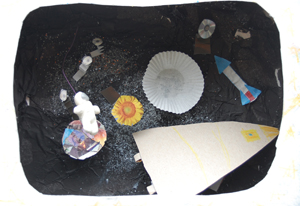 Space Rocket diorama