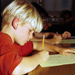 boy writing