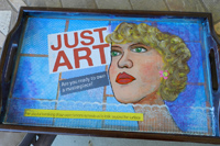 finished decoupage wall art