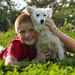 boy and dog
