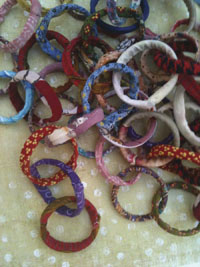 recycled plastic garland